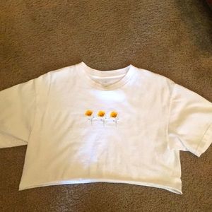 john galt cropped tee. one size fits all